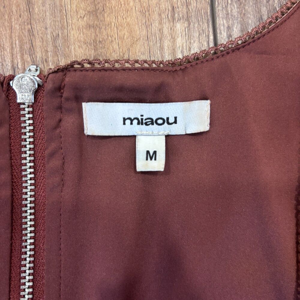 Revolve Miaou Campbell Corset In Brown Women's Medium Sexy Boned Square Neck — image 7 of 8